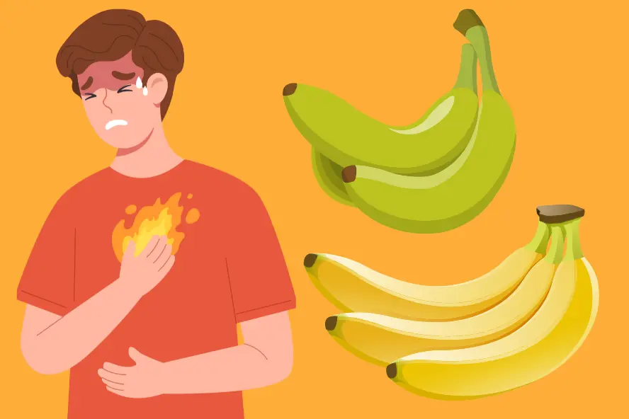 Can ripe bananas cause heartburn