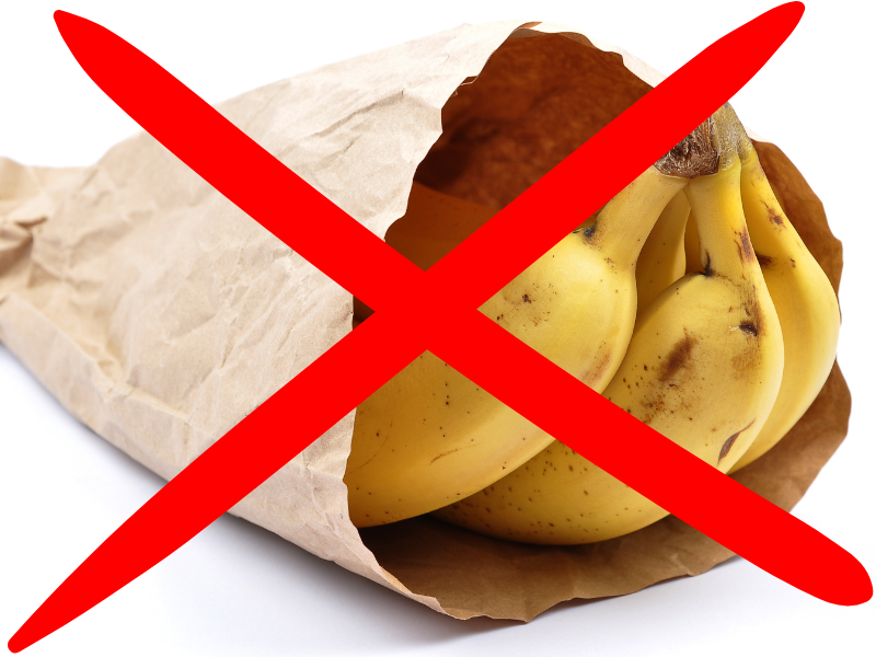 Do bananas last longer in a paper bag